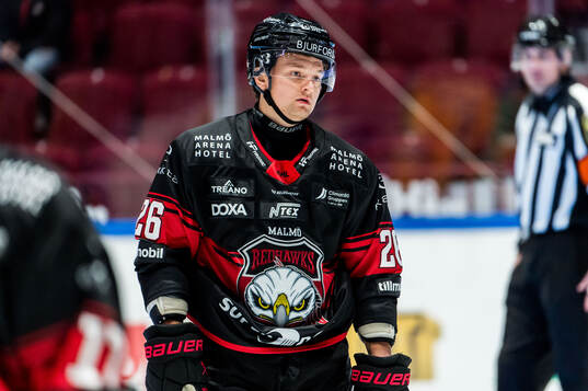 Malmö Redhawks Teemu Kivihalme deppar