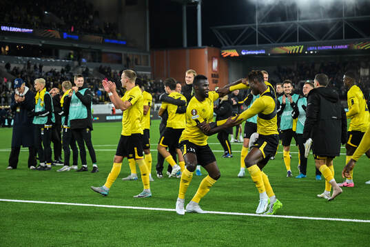 Players of Elfsborg celebrate