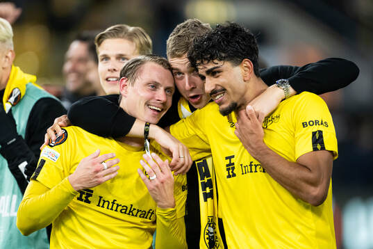 Simon Hedlund, Sebastian Holmén and Ahmed Qasem of