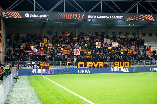 Supporters of Roma in the stands