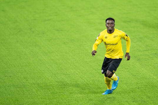 Michael Baidoo of Elfsborg celebrates