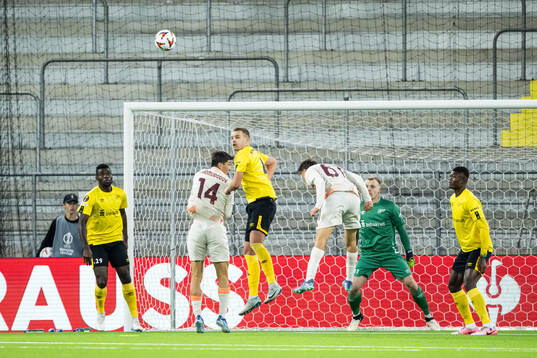 Ibrahim Buhari of Elfsborg and Gustav Henriksson