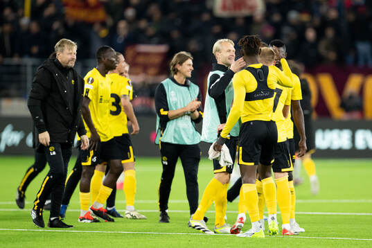 Players of Elfsborg celebrate