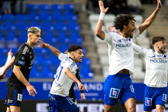 IFK Norrköpings Moutaz Neffati reagerar