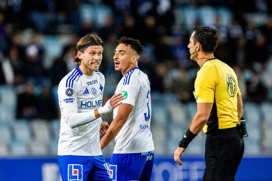 IFK Norrköpings Arnor Traustason och Moutaz Neffati