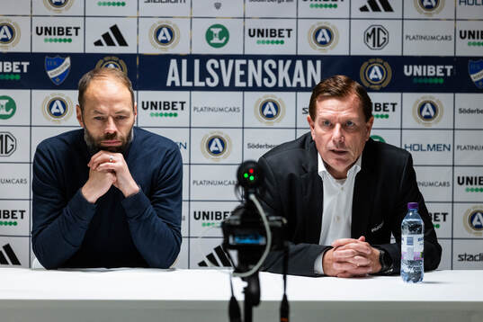 IFK Norrköpings tränare Andreas Alm och Sirius tränare