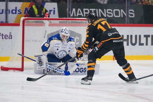 Skellefteås Pär Lindholm och Leksands målvakt Mantas