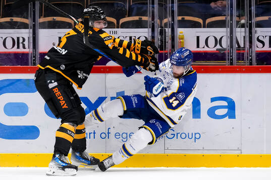 Skellefteås Stefan Milosevic och Leksands Oskar Lang