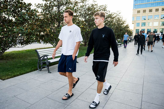 Erik Botheim and Hugo Bolin of Malmö FF