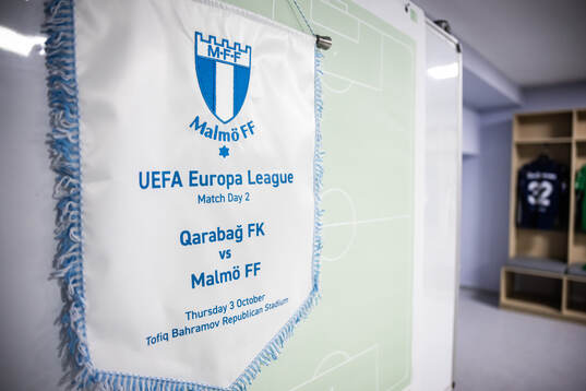 The dressing room of Malmö FF