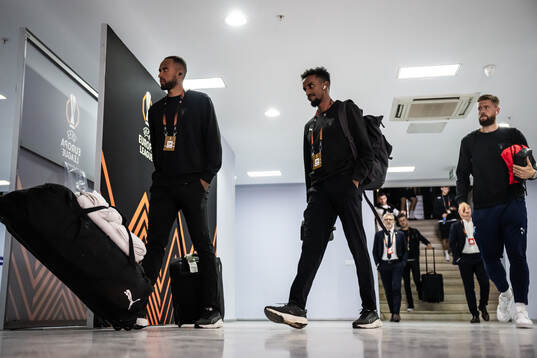 Isaac Kiese Thelin, Taha Ali and Pontus Jansson of Malmö