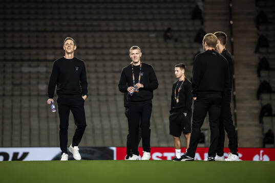 Søren Rieks and Sebastian Jörgensen of Malmö FF