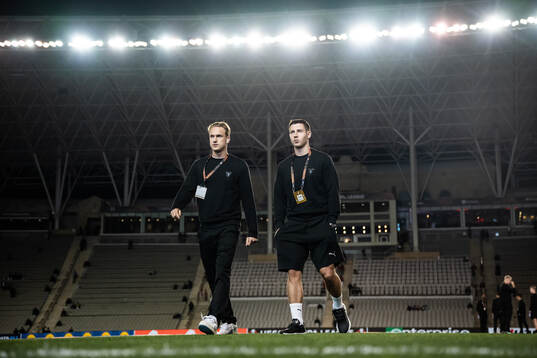 Erik Botheim and Lasse Berg Johnsen of Malmö FF
