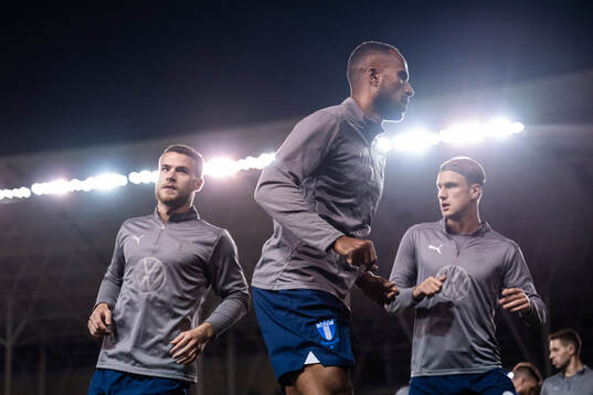 Oliver Berg, Isaac Kiese Thelin, and Jens Stryger Larsen of