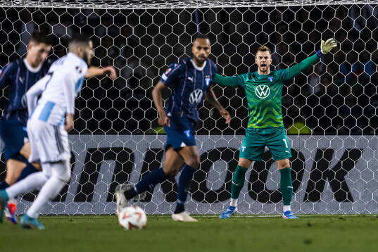 Goalkeeper Ricardo Friedrich of Malmö FF
