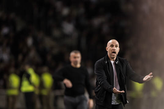 Head coach Henrik Rydström of Malmö FF uring the UEFA