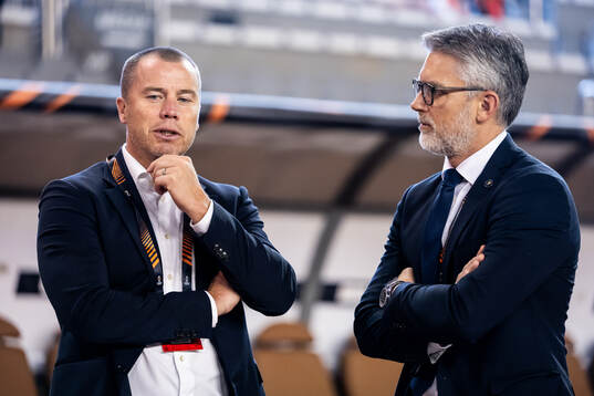Sports director Daniel Andersson and CEO Niclas Carlnen of