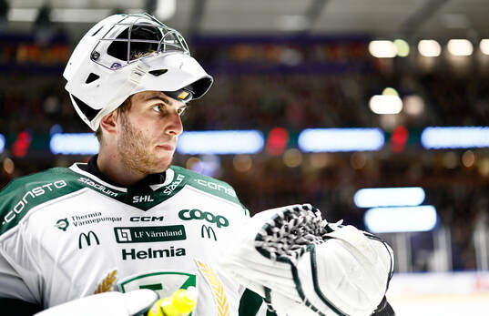 Färjestads målvakt Damian Clara