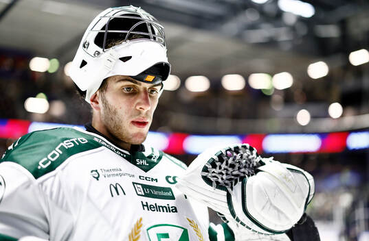 Färjestads målvakt Damian Clara