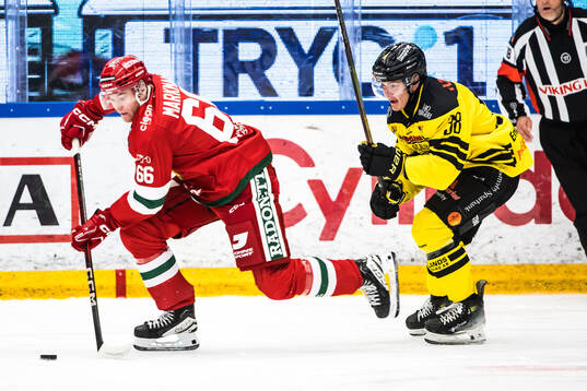 Moras Ludvig Markman och Vimmerbys Eddie Levin