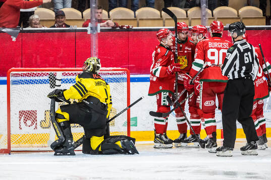 Vimmerbys målvakt Robin Christoffersson deppar