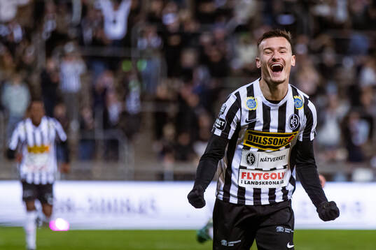 Landskronas Robin Dzabic jublar