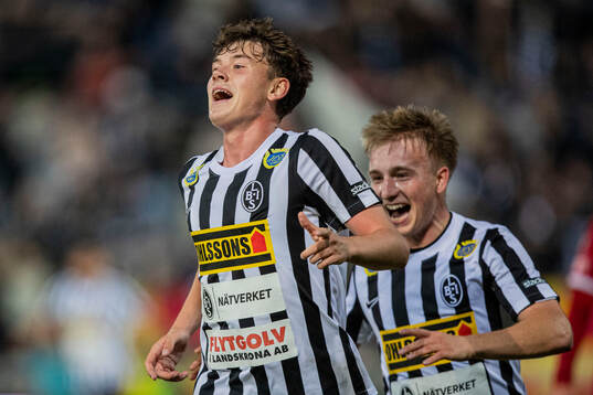 Landskronas Max Nilsson jublar