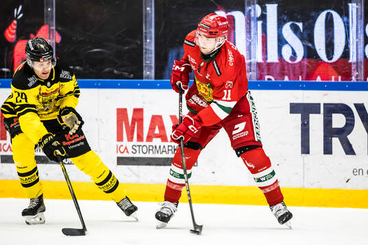 Vimmerbys Hampus Eriksson och Moras Gustav Salmi-Lilja