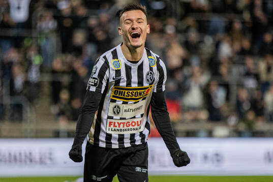 Landskronas Robin Dzabic jublar