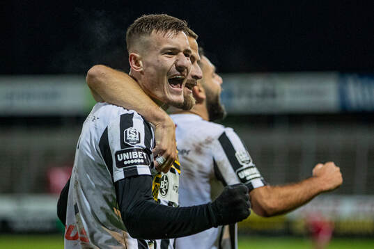 Landskronas Robin Dzabic jublar