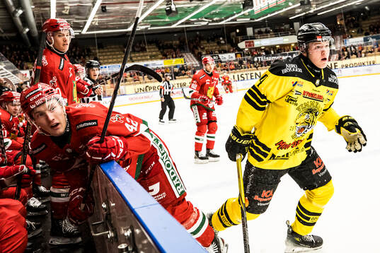 Moras Kalle Kratz och Vimmerbys Johan Norberg