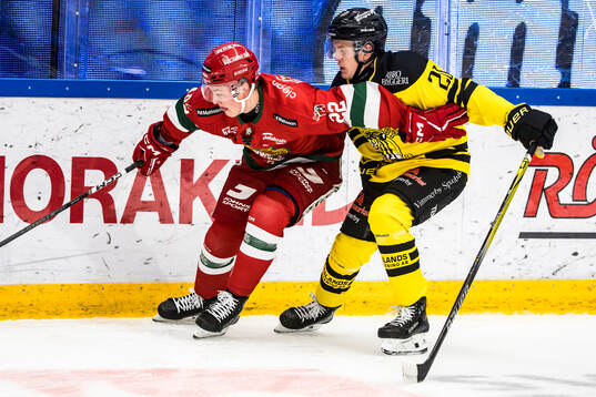 Moras Petter Vesterheim och Vimmerbys Jesper Broeng