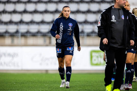 Linköpings Vilma Emilia Koivisto på uppvärmningen