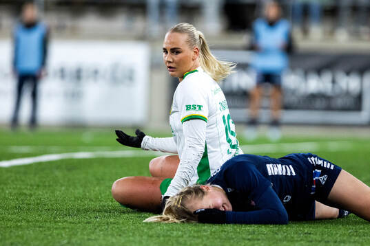 Hammarbys Cathinka Tandberg  och Linköpings Noor