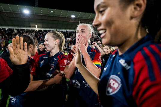 FC Rosengårds Caroline Seger jublar