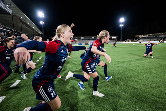 FC Rosengårds Hanna Andersson jublar