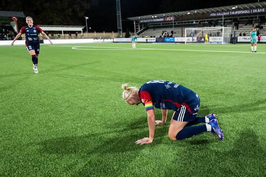 FC Rosengårds Caroline Seger jublar