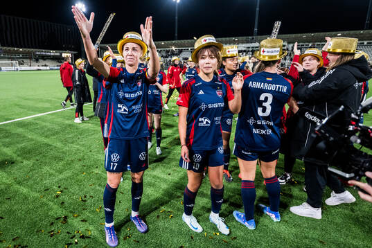 FC Rosengårds Caroline Seger jublar över SM-guldet