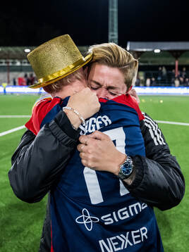 FC Rosengårds sportchef Therese Sjögran och Caroline