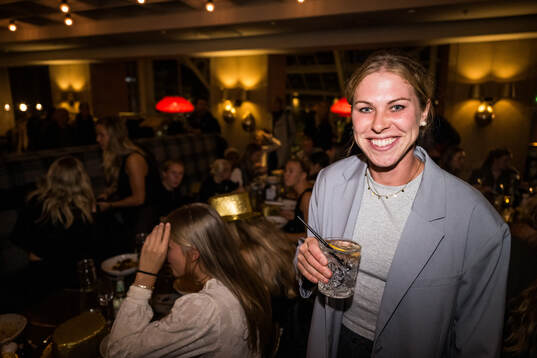 FC Rosengårds Rebecca Knaak på guldfesten
