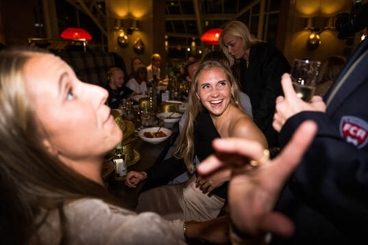 FC Rosengårds Ria Noora Minerva Öling på guldfesten
