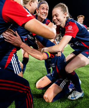 FC Rosengårds Olivia Schough, Caroline Seger och Bea