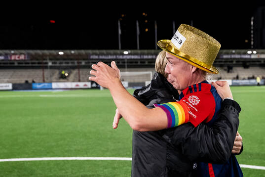 FC Rosengårds sportchef Therese Sjögran och Caroline