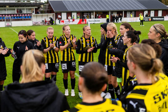 Häckens spelare jublar
