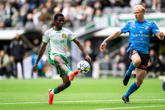 Hammarbys Bouzomana Toure och Halmstads André Boman