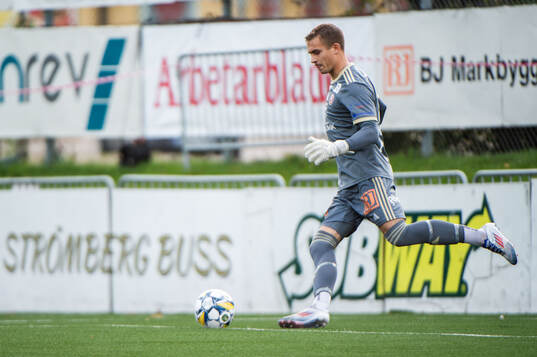Sandvikens målvakt Felix Jakobsson