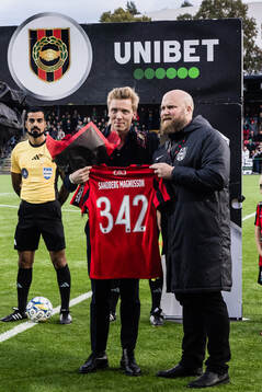 Den tidigare Brommapojkarna spelaren Gustav Sandberg