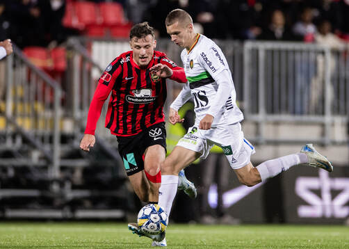Brommapojkarnas Adam Skanning Jakobsen och GAIS Lucas