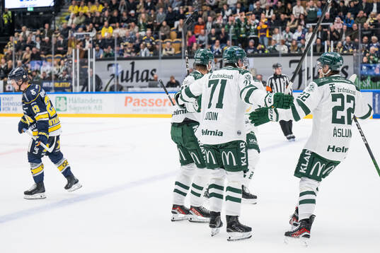 Färjestads Magnus Nygren, Viktor Lodin och Per Åslund