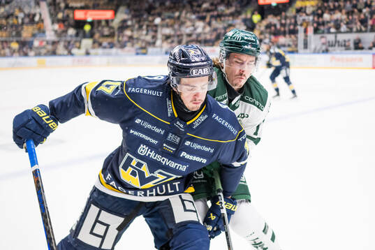 HV71s Isac Brännström och Färjestads Joakim Nygård